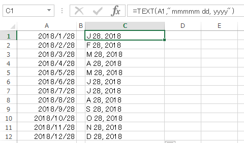 Excel 関数を使って日付を英語表記に 社員ブログ グローバル
